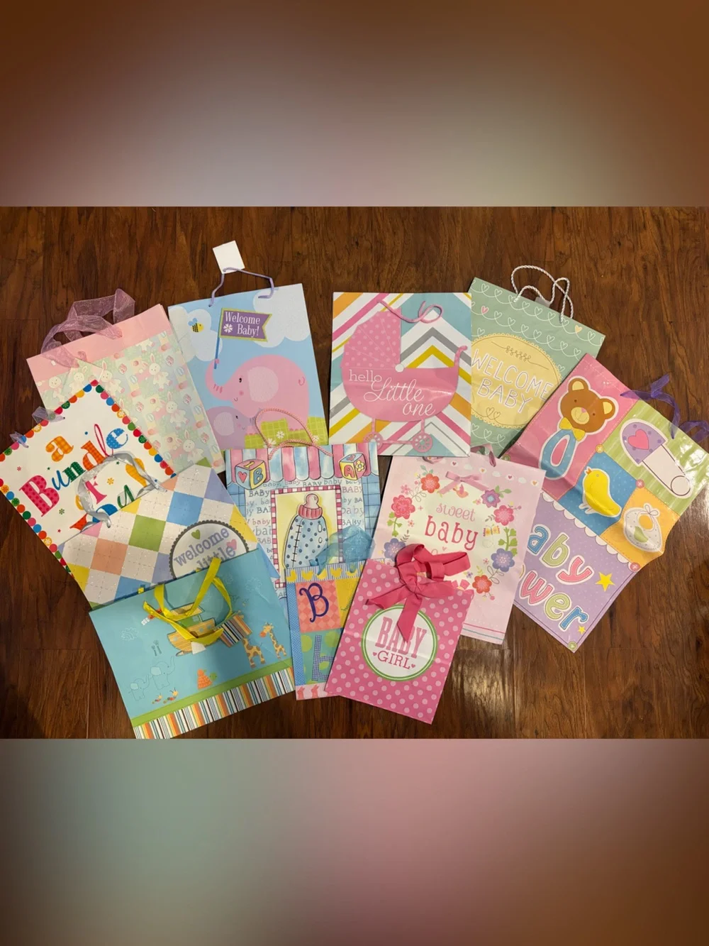 Bundle of 12 Baby Gift Bags